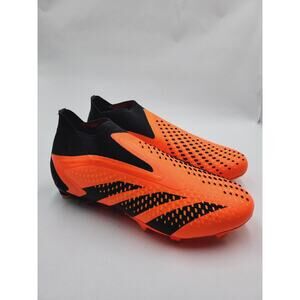 mens Sz 7 Adidas Predator Accuracy+ FG GW4560 Orange Black Soccer Cleats